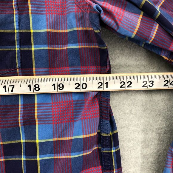 J. Crew Button Down Shirt Mens Large Tartan Plaid Long Sleeve Cotton - Picture 11 of 16
